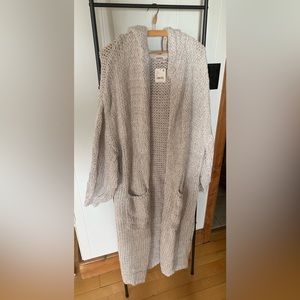 Free People Longline Knit Cardigan